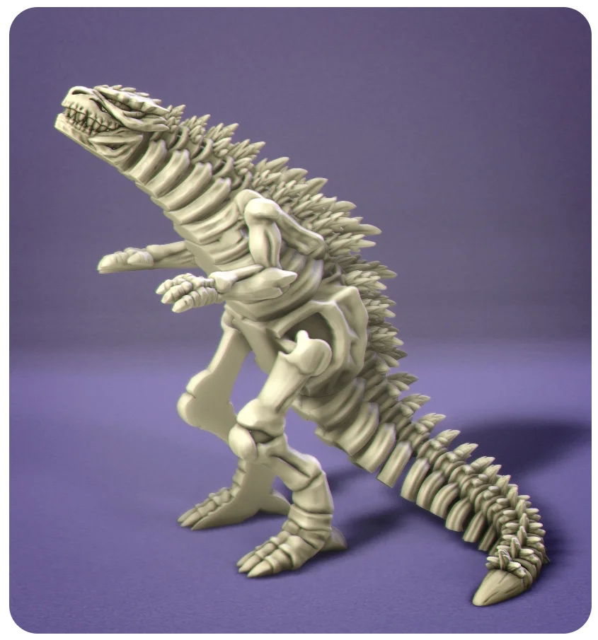 Flexi Godzilla Skeleton 3d model