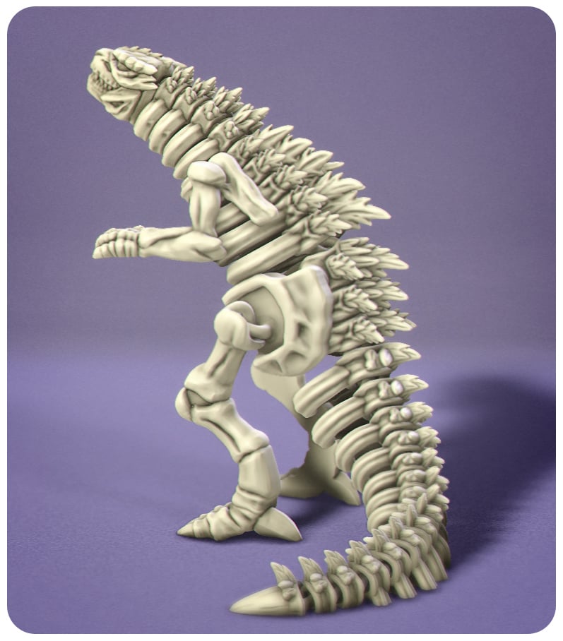 Flexi Godzilla Skeleton 3d model