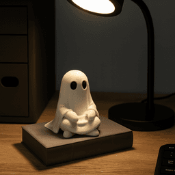 THEO - GHOST ON BOOK / HALLOWEENDECOR / HOMEDECOR / TOY / KIDS + PRINTABLE BOOK 3d model