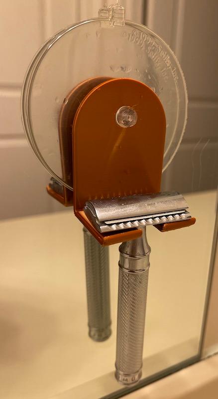 Shaving Razor Mirror Hook 3d model