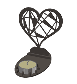 Candle Holder Decoration 3d model