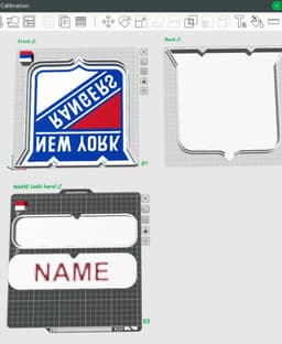 New York Rangers Sign – LED Strip Compatible 3d model