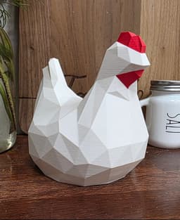 Modern Low-Poly Chicken 3d model