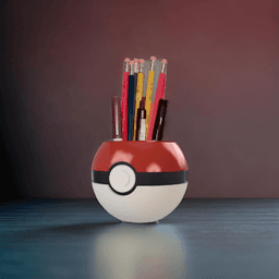 Pokéball Pen Holder – 3D Print File 3d model