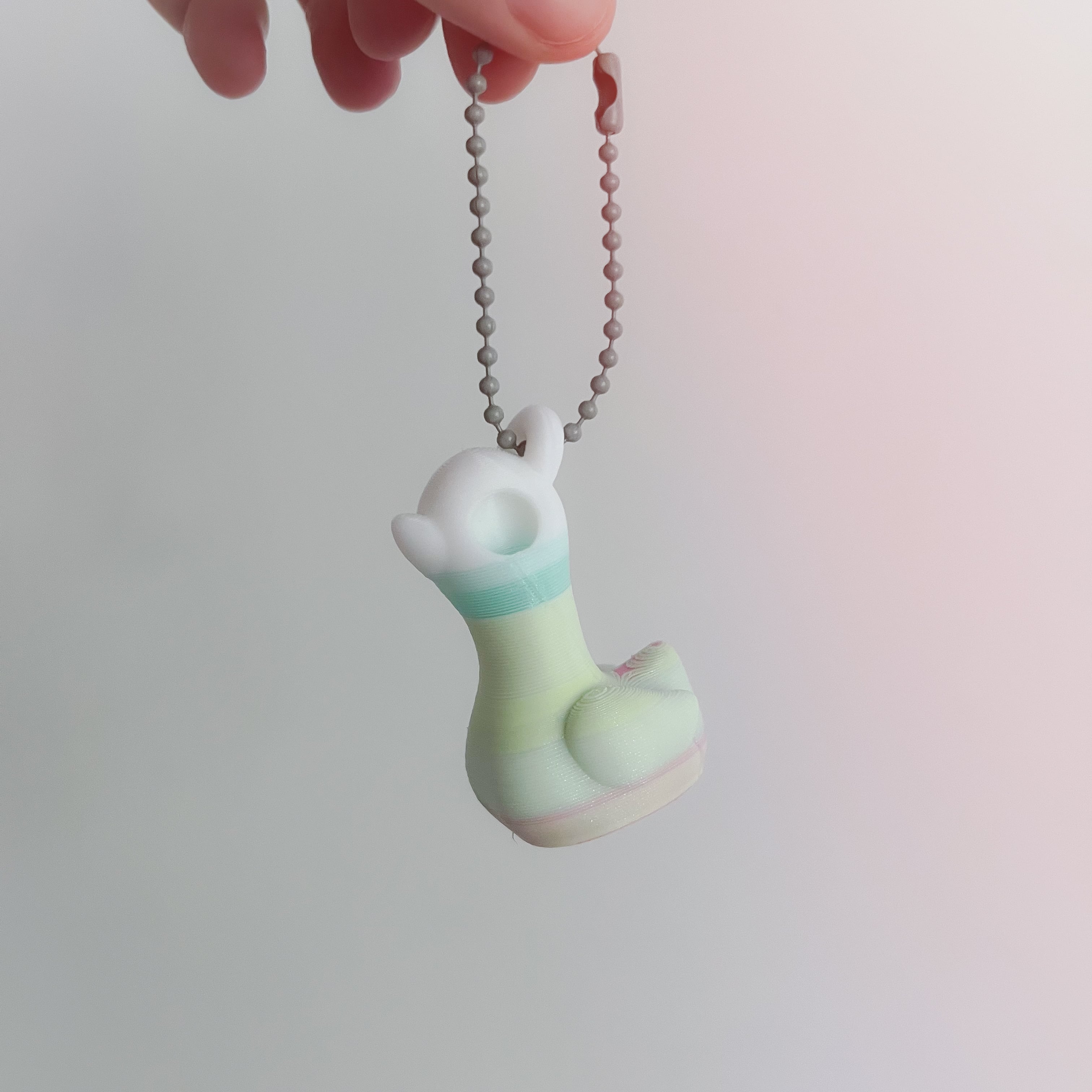 Flushies Keychain Set, Duck, Dino, and Squid 3d model