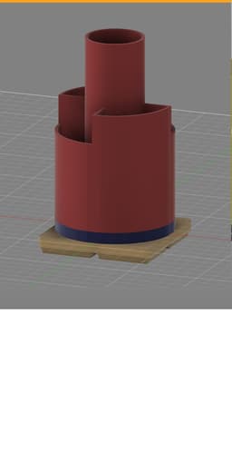 2x2 GridFinity - Rotative Zip Ties And Stuff Holder 3d model