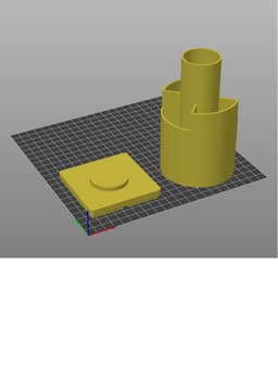 2x2 GridFinity - Rotative Zip Ties And Stuff Holder 3d model