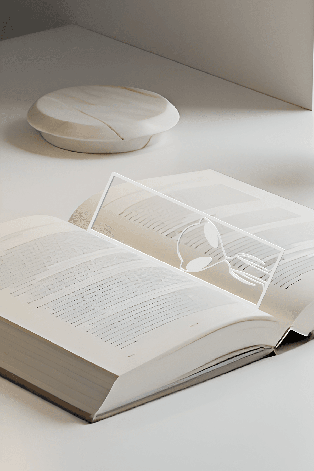 Alien Bookmark, Creative Bookmark, Gift Idea 3d model
