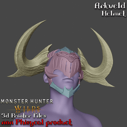Arkveld Cosplay Helmet Monster Hunter 3d model