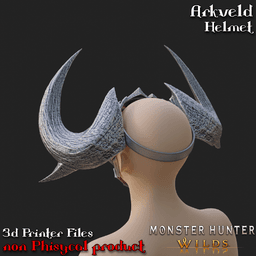 Arkveld Cosplay Helmet Monster Hunter 3d model