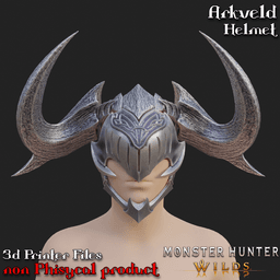 Arkveld Cosplay Helmet Monster Hunter 3d model