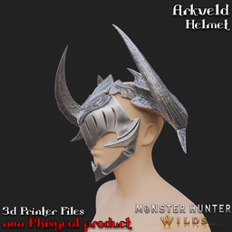 Arkveld Cosplay Helmet Monster Hunter 3d model