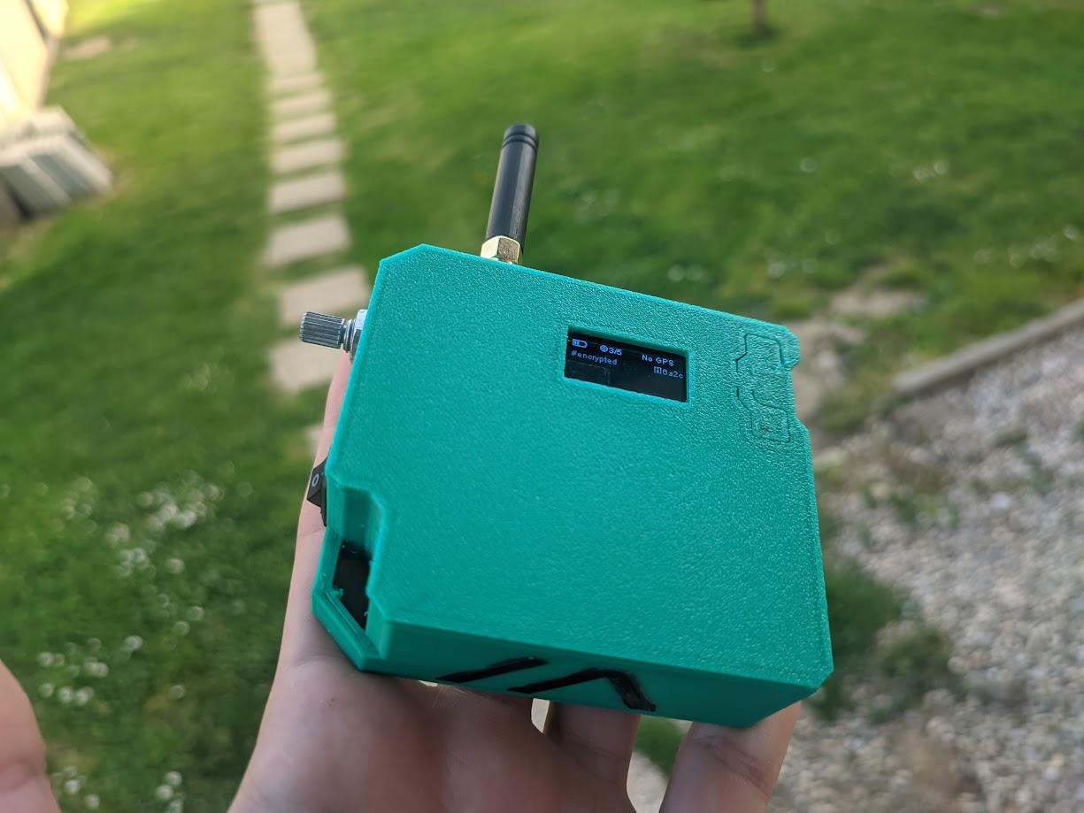 lora32 case with 18650, gps, rotary encoder. #meshtastic 3d model