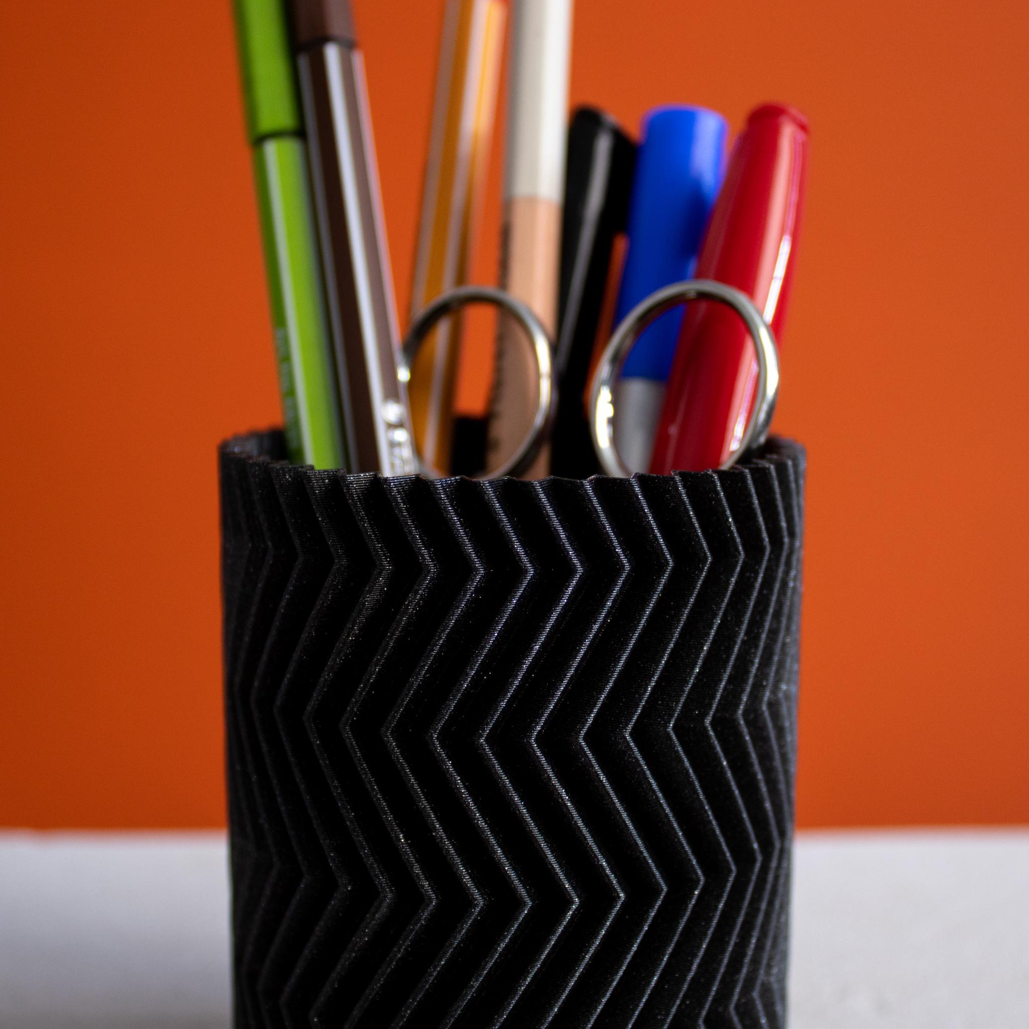  Zigzag Pencil Cup, Vase Mode 3d model