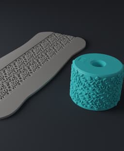 Texture Rollers Floral - middle sized n.17 - FREE 3d model
