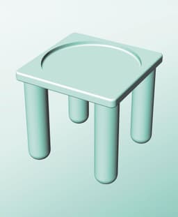 SS162-170Q Stand or Base for Infinite Containers 162 Series 3d model