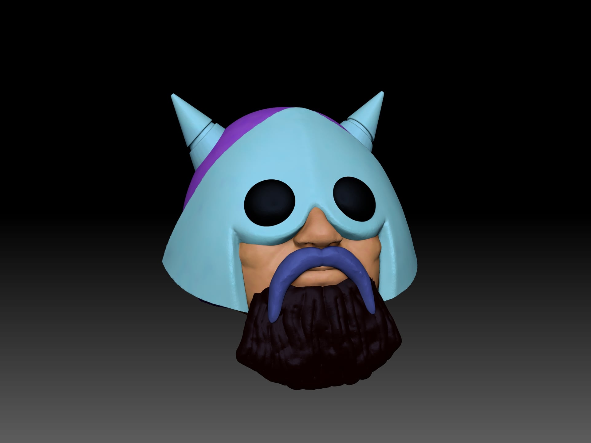 Blackbeard Head MOTU Classics 3d model