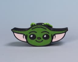 Baby Yoda Fidget Clicker – A Galactic Fidget Friend - Keychain 3d model