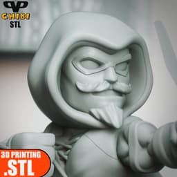 Green Arrow Chibi STL for 3D Printing ChibiSTL 3DXM 3d model