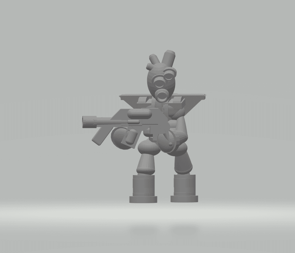 FHW: Angel Basic trooper with Gasser 3d model