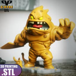 Clayface Chibi STL for 3D Printing ChibiSTL 3DXM 3d model