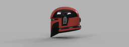 The Sith Hunter: Custom made Mandalorian Helmet STL File (3D Print File) 3d model