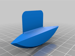 Canvas Picture Frame Hanger - T-pin + Curved French Cleat style 3d model