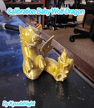 Calibration Baby Wolf-Dragon 3d model