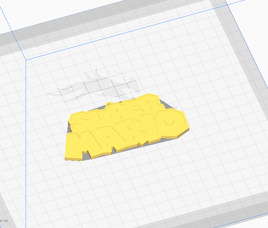 SUPER MARIO - KEYCHAIN 3d model