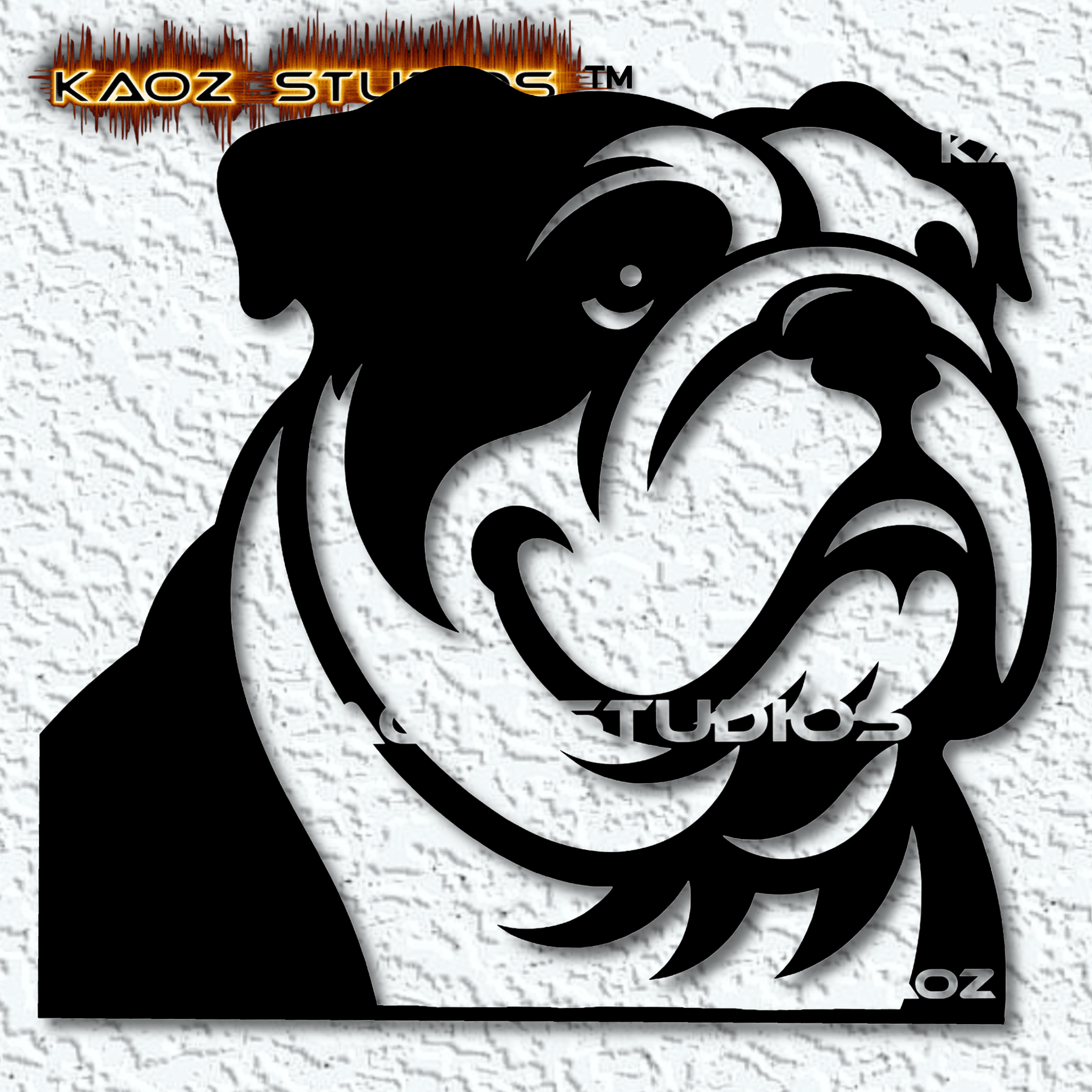 english bulldog wall art bulldog wall decor 2d art dog decoration 3d model