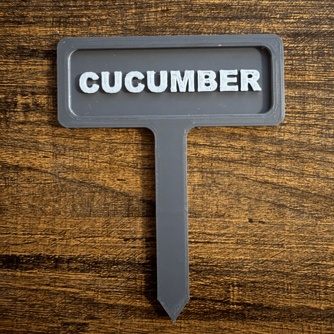 Cucumber Garden Marker | 3D Print 3MF 3d model