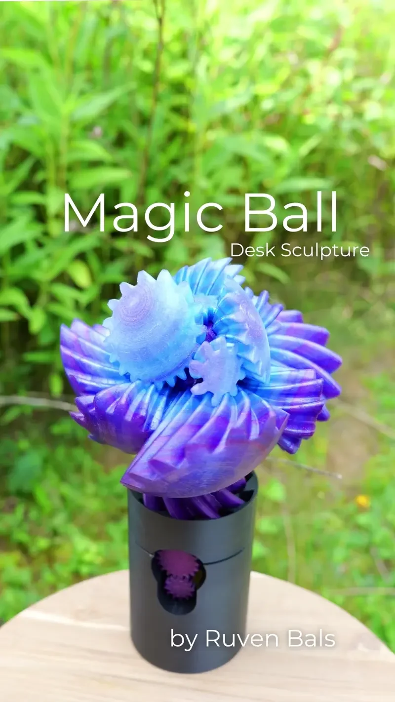 Magic Ball Kinetic Desk Sculpture 3d model
