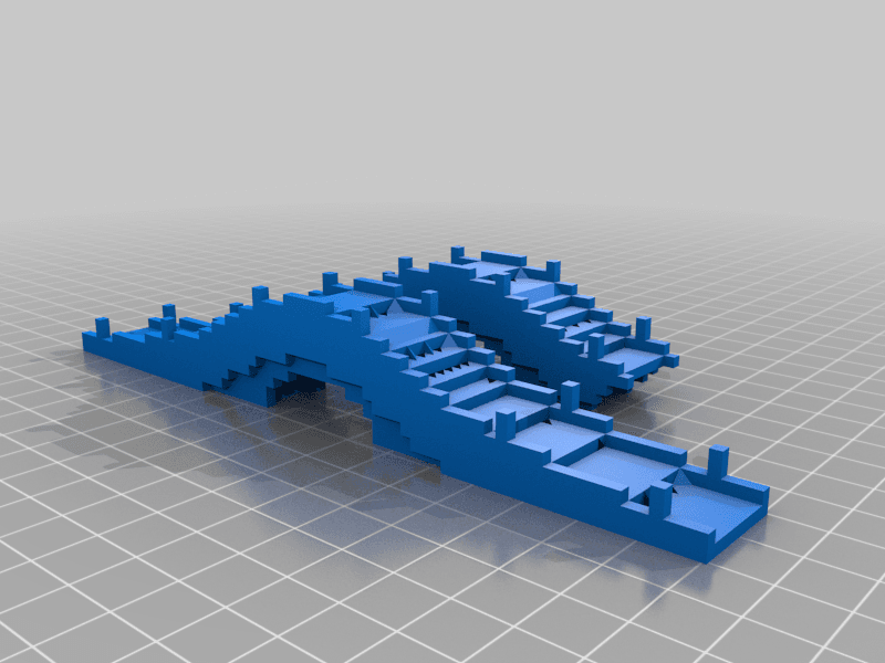 Minecraft LEGO Bridge 3d model