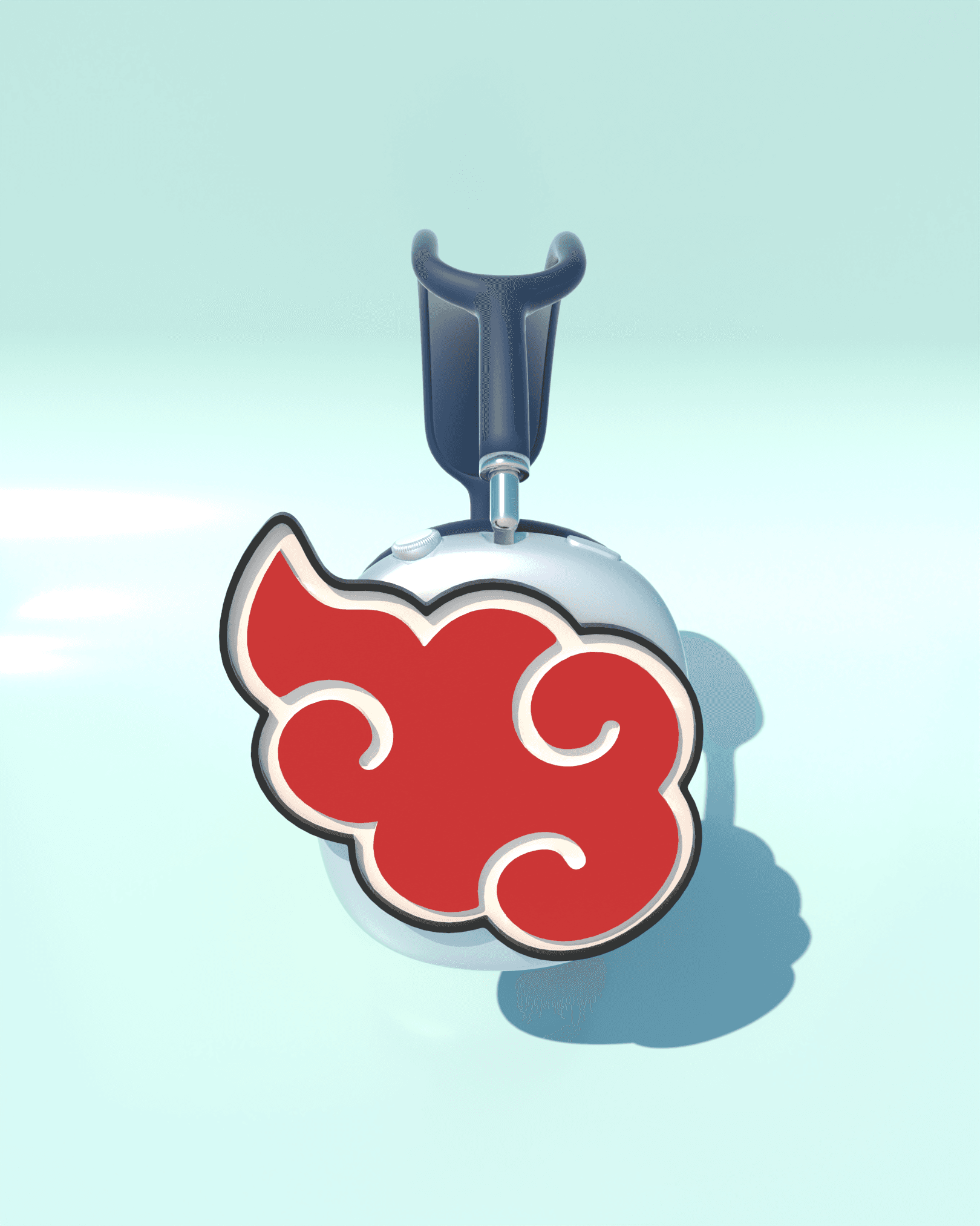 (V2) Akatsuki Airpods Max Accessory 3d model