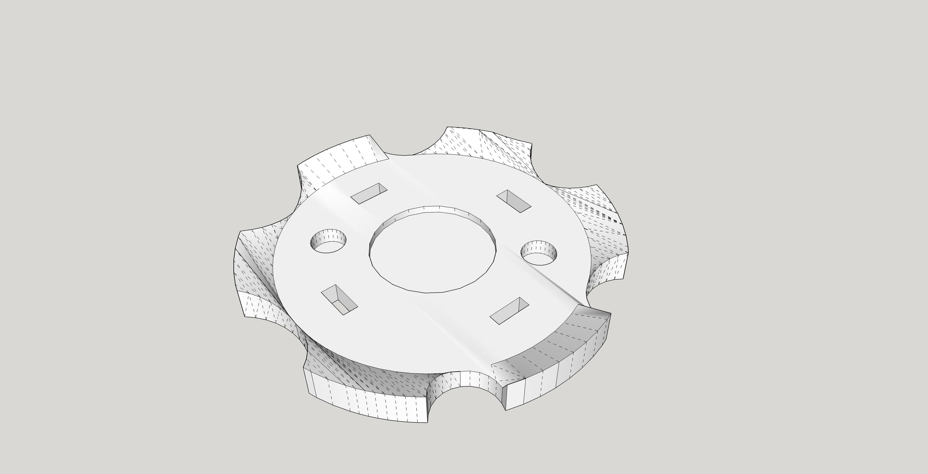 Roller Door Knob 3d model