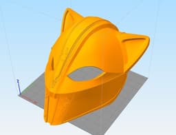 Feline Warrior Helmet wearable /Cosplay 3d model