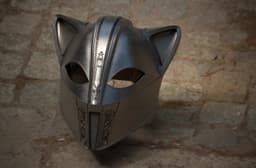 Feline Warrior Helmet wearable /Cosplay 3d model