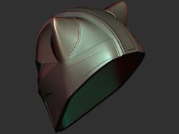 Feline Warrior Helmet wearable /Cosplay 3d model