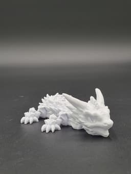 Frostbite, Winter Dragon Child - Articulated Snap-Flex Fidget (Tight Joints) 3d model