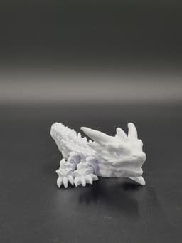 Frostbite, Winter Dragon Child - Articulated Snap-Flex Fidget (Tight Joints) 3d model