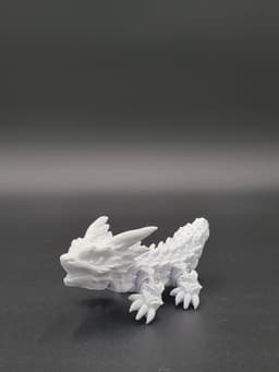 Frostbite, Winter Dragon Child - Articulated Snap-Flex Fidget (Tight Joints) 3d model