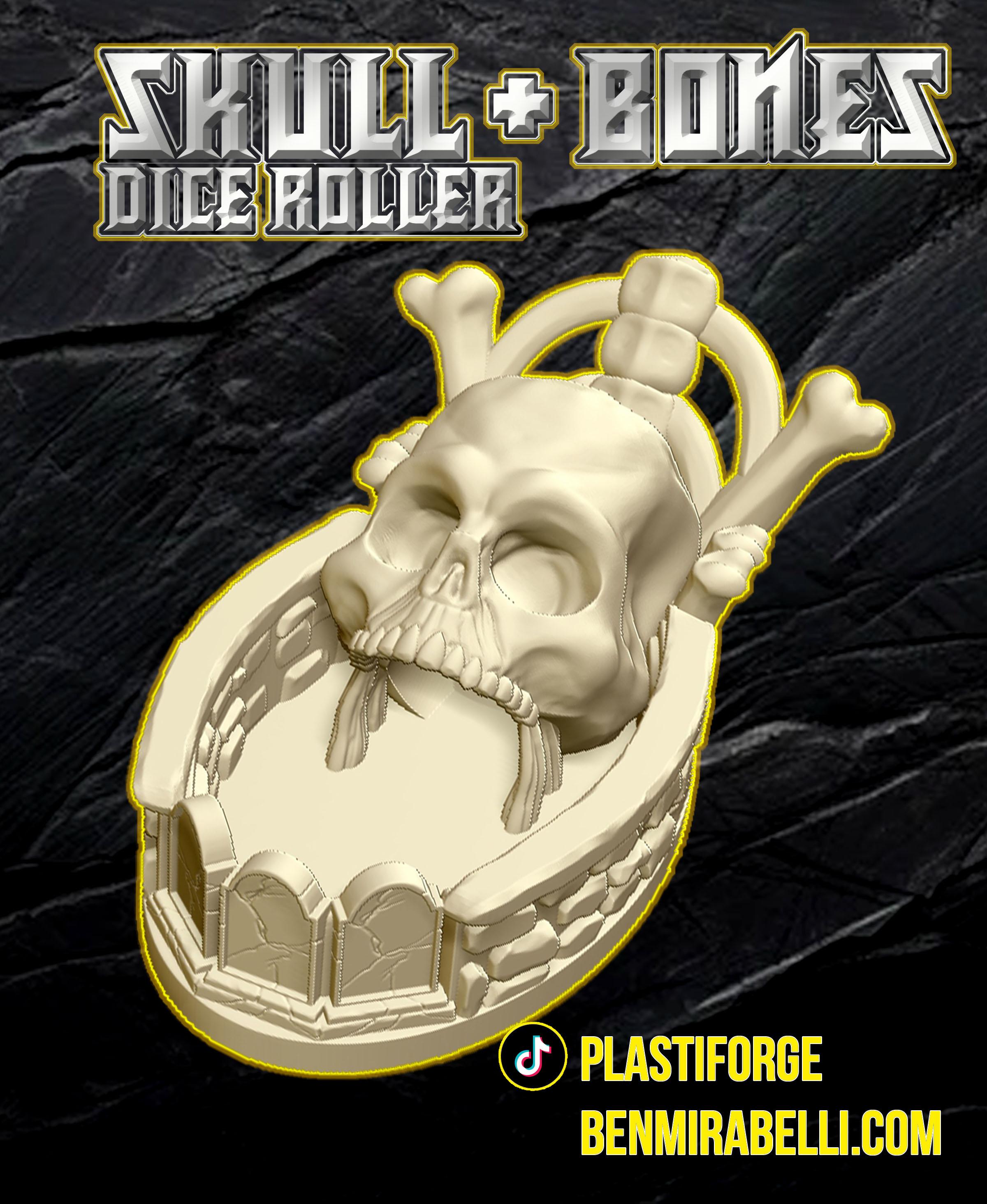 Skull and Bones Dice Roller 3d model