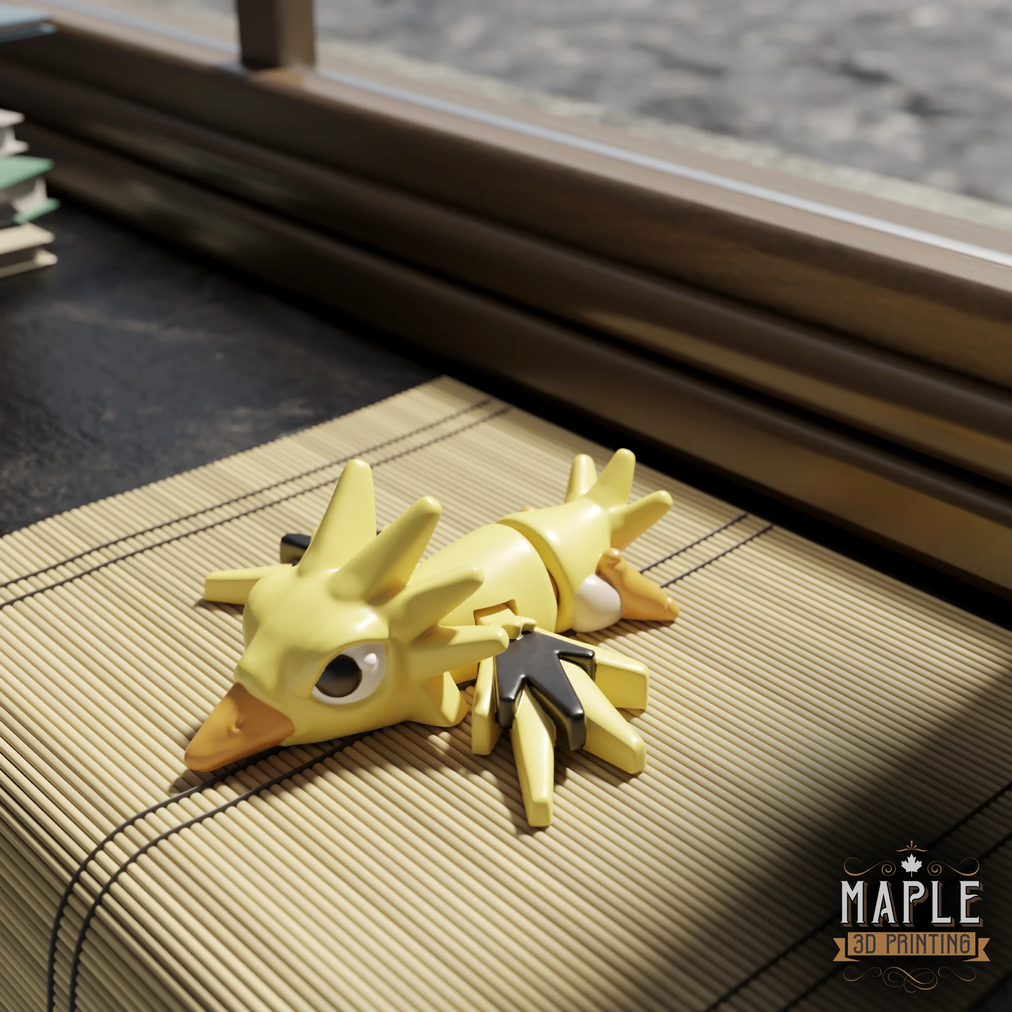 Articulating Mini Zapdos - Flexi - Pokemon 3d model