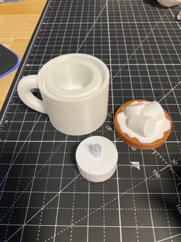 Hot Chocolate Tea Light 3d model