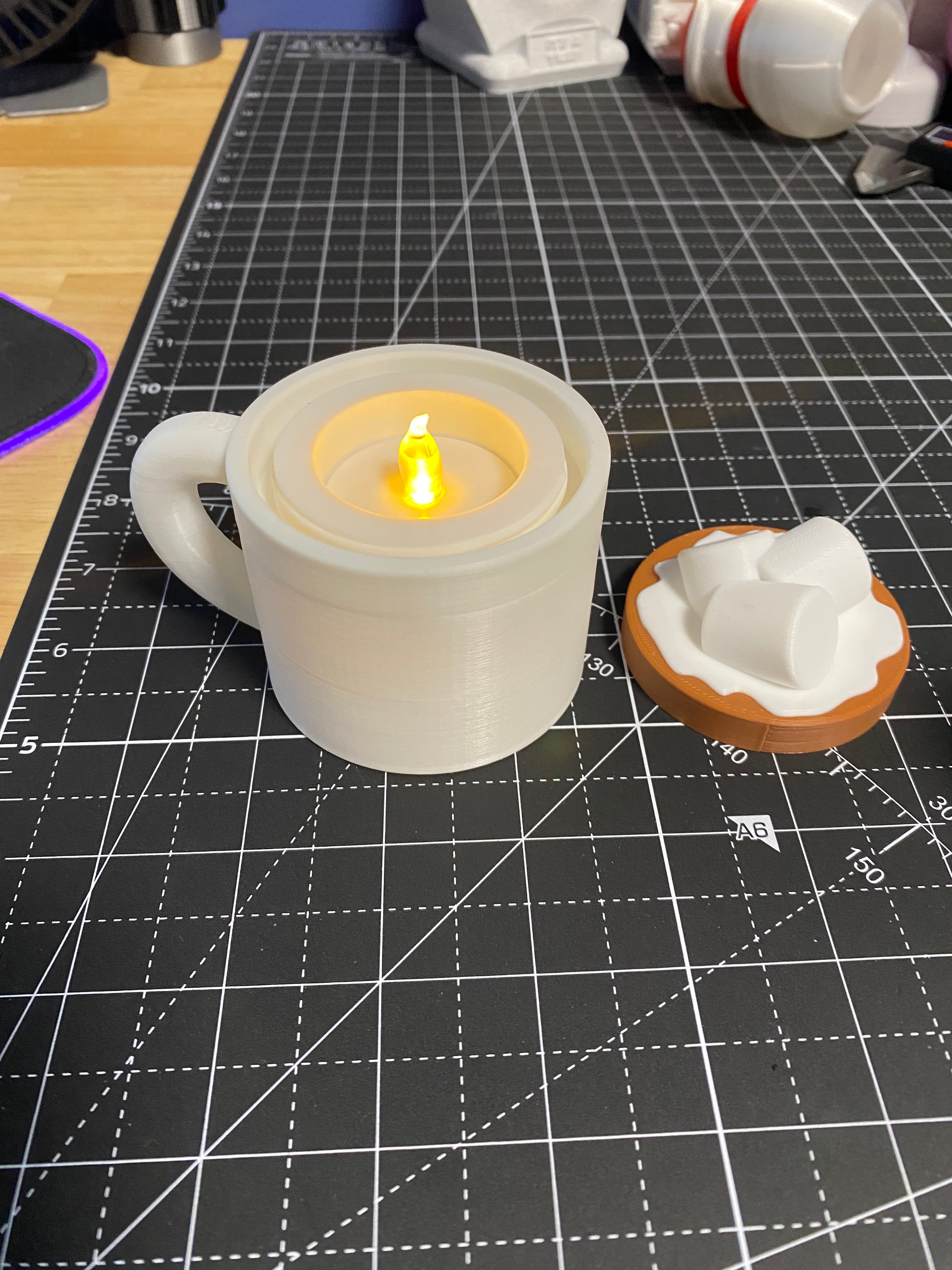 Hot Chocolate Tea Light 3d model