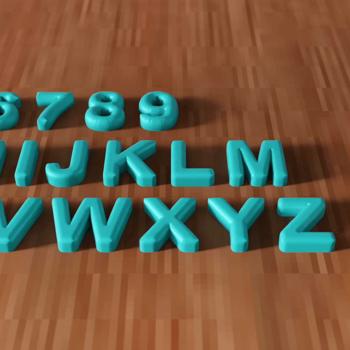 Alphabet & Numbers Set - Custom Signs & Decor 3d model