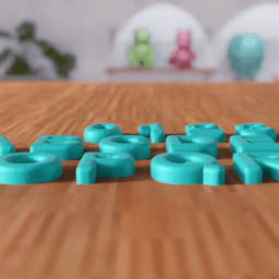 Alphabet & Numbers Set - Custom Signs & Decor 3d model