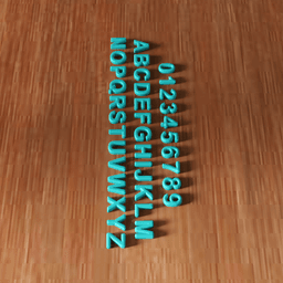 Alphabet & Numbers Set - Custom Signs & Decor 3d model