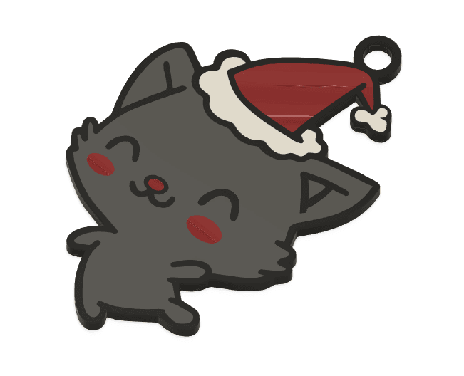 Christmas Pack: Cat V 3d model