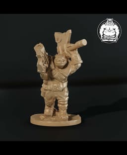 Support-Free FDM | Null Brutes – Fighter 1 | Sci-Fi Orc Proxy 3d model
